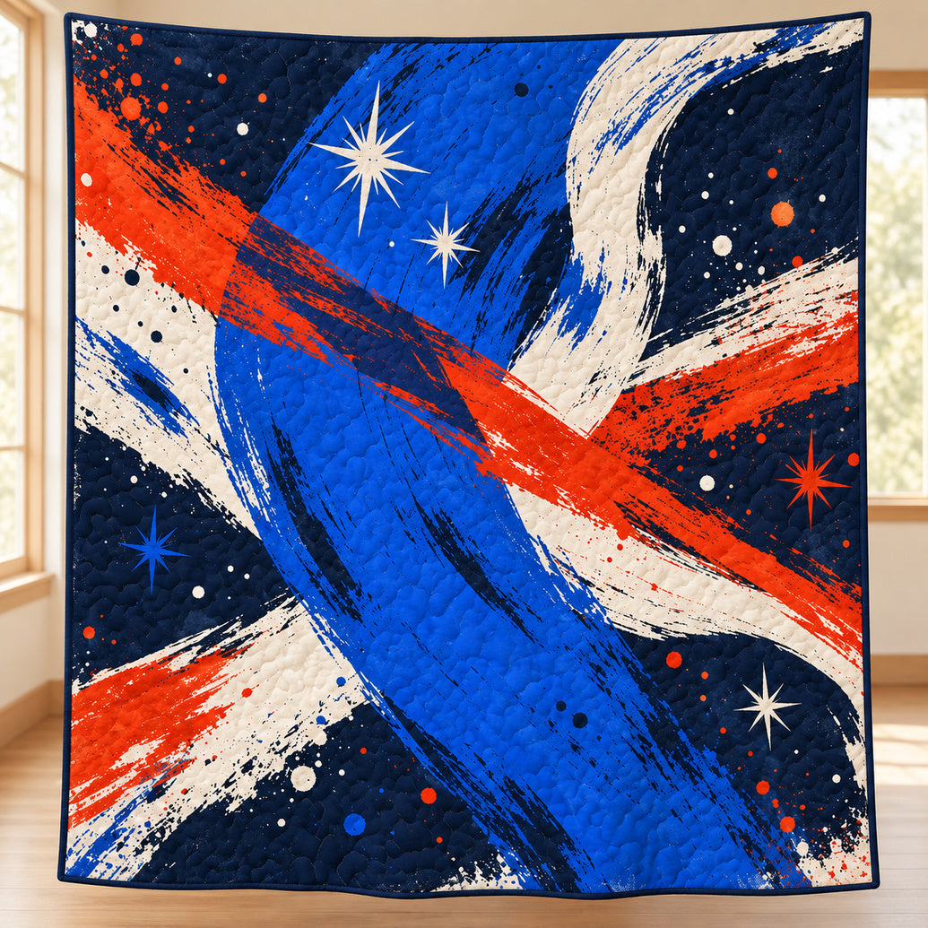 Brushstroke Union Drift Quilt Blanket