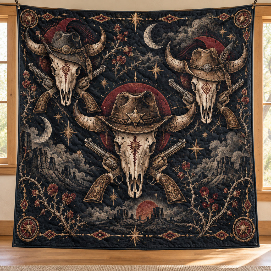 Outlaw Moon Relics Quilt Blanket