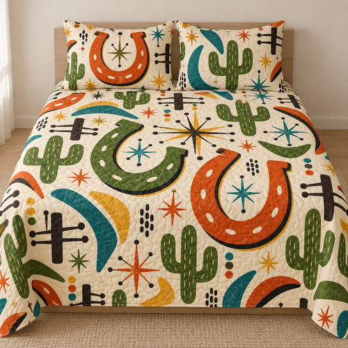 Atomic Horseshoe Parade Bedding Set