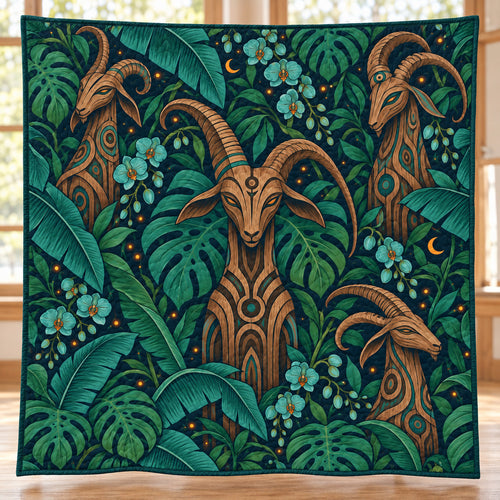 Totem Grove After Dark Bedroom Quilt Blanket