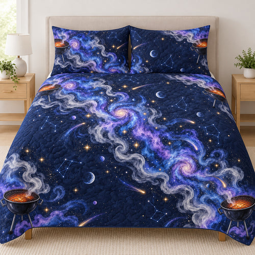 Cosmic Smoke Cookfire Bedding Set