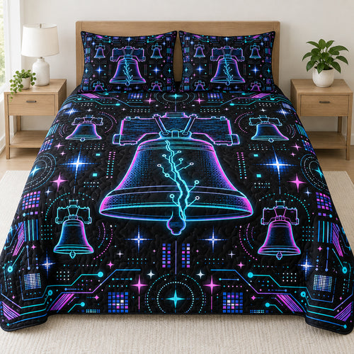 Liberty Bell Signal Grid Bedding Set