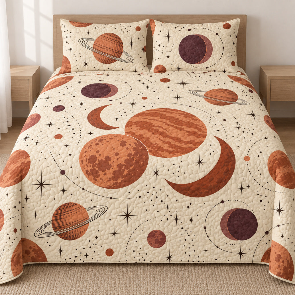 Clay Planetarium Bedding Set