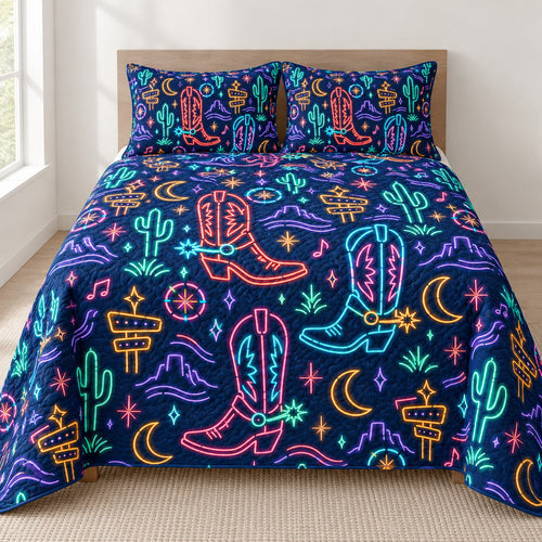 Neon Spur Social Bedding Set