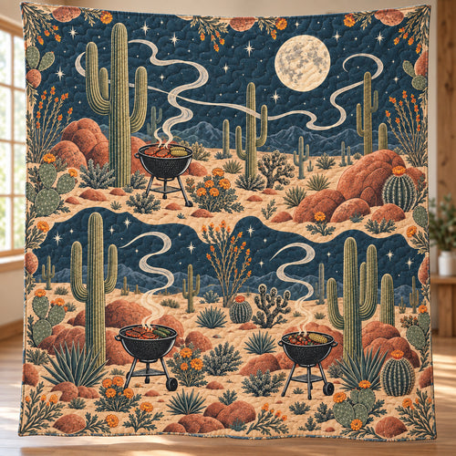 Saguaro Smoke Supper Quilt Blanket