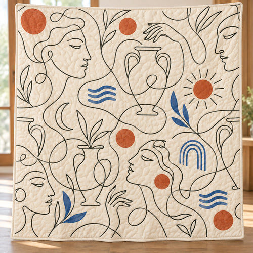 Contour Atelier Faces Quilt Blanket