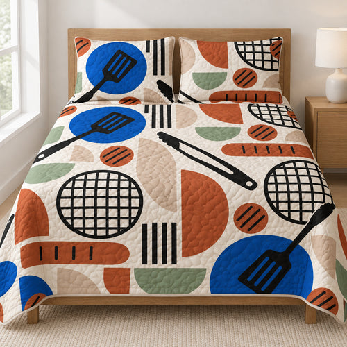 Modular Cookout Geometry Bedding Set