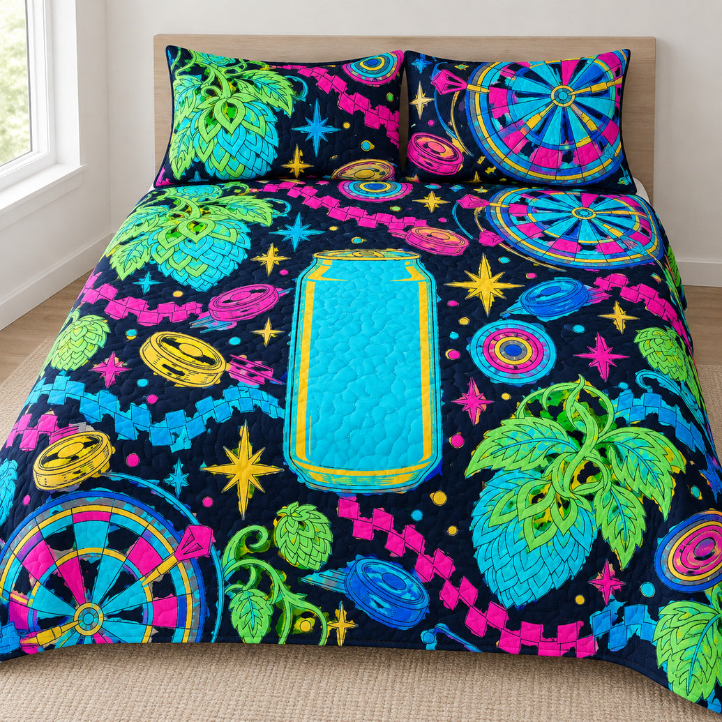 Electric Taproom Arcade Bedding Set