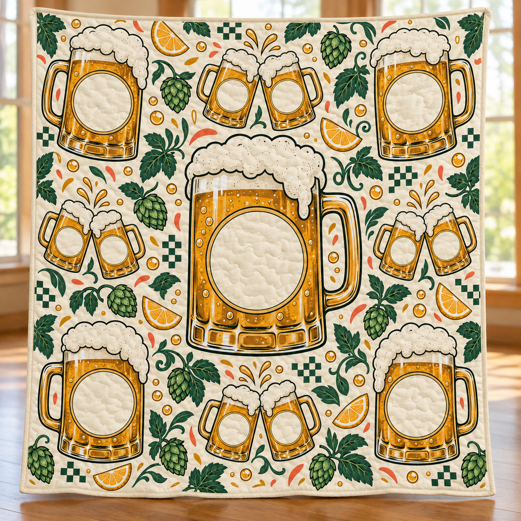 Cheers Face-Space Parade Quilt Blanket