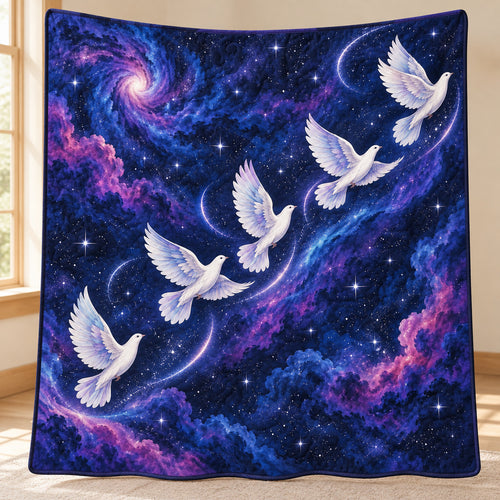 Aurora Dove Passage Quilt Blanket
