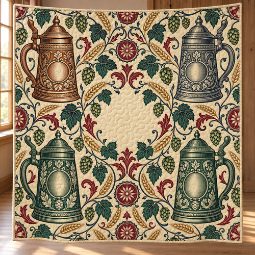 Copper Hop Almanac Quilt Blanket
