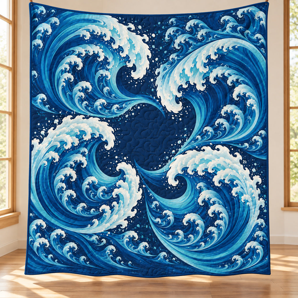 Nested Breaker Mathematics Quilt Blanket