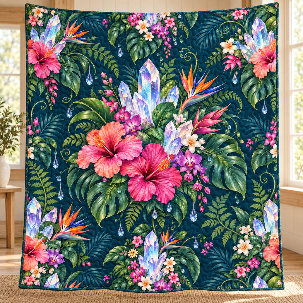 Prismatic Rainforest Reliquary Bedroom Quilt Blanket
