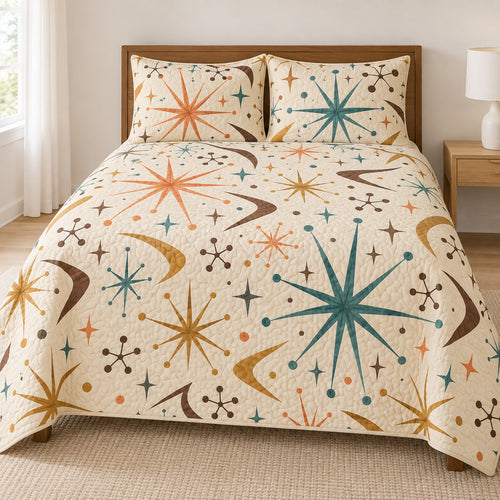 Cream Starburst Lounge Bedding Set
