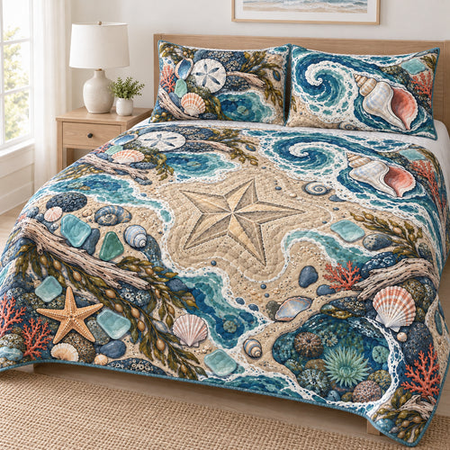 Moonwash Shoreline Charms Bedding Set