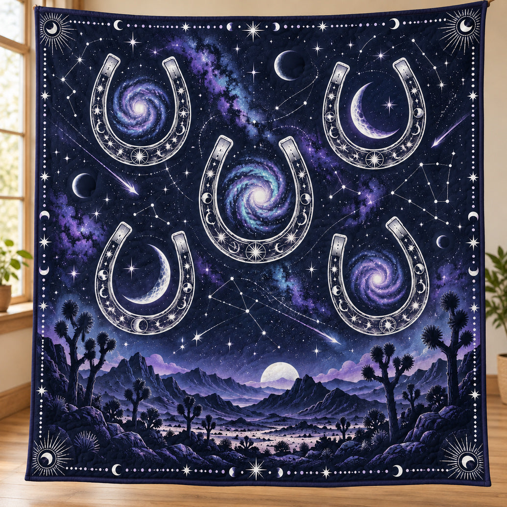 Starlit Lucky Iron Quilt Blanket