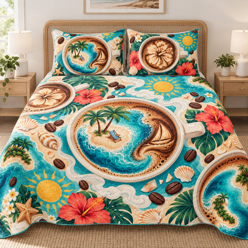 Pocket Island Pour-Over Bedding Set