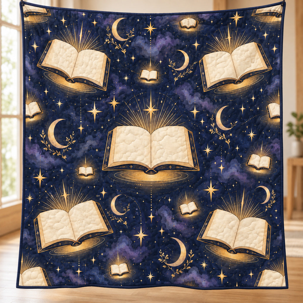 Lantern Scripture Constellation Quilt Blanket