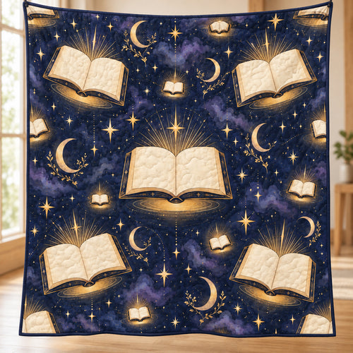 Lantern Scripture Constellation Quilt Blanket