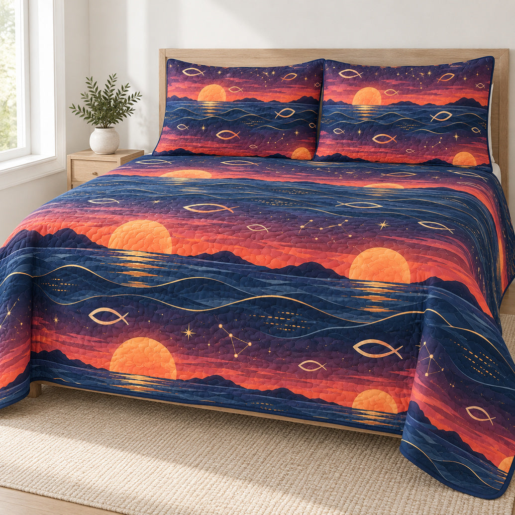 Ember Ichthys Horizon Bedding Set