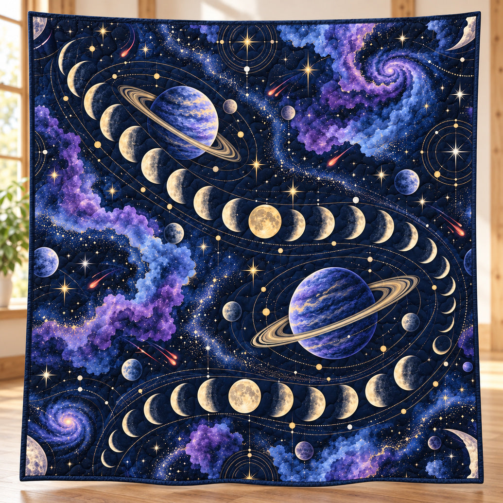 Lunar Ribbon Observatory Quilt Blanket