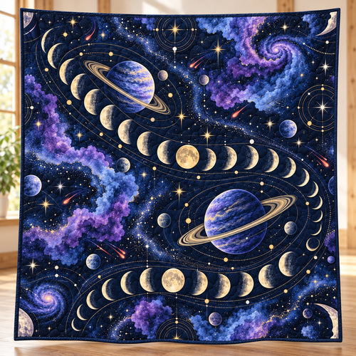 Lunar Ribbon Observatory Quilt Blanket