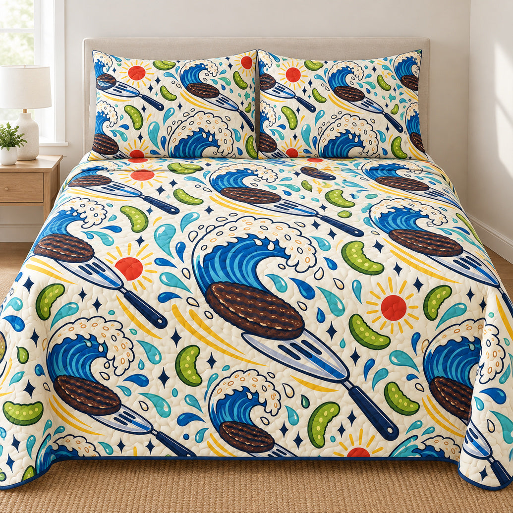 Surfside Burger Flip Bedding Set