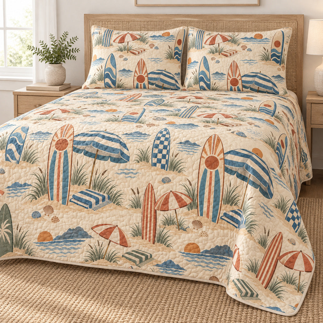 Quiet Shore Board Stand Bedding Set