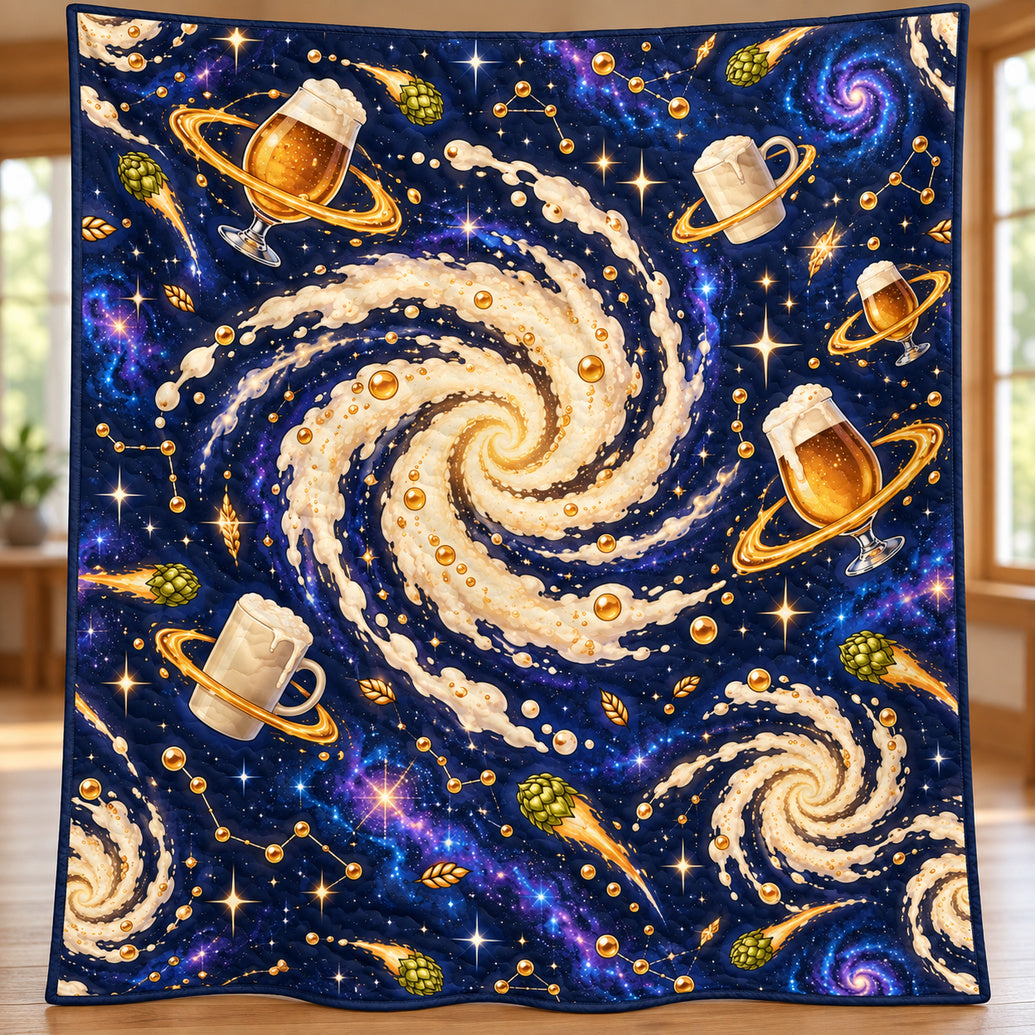 Foam Nebula Pour Quilt Blanket