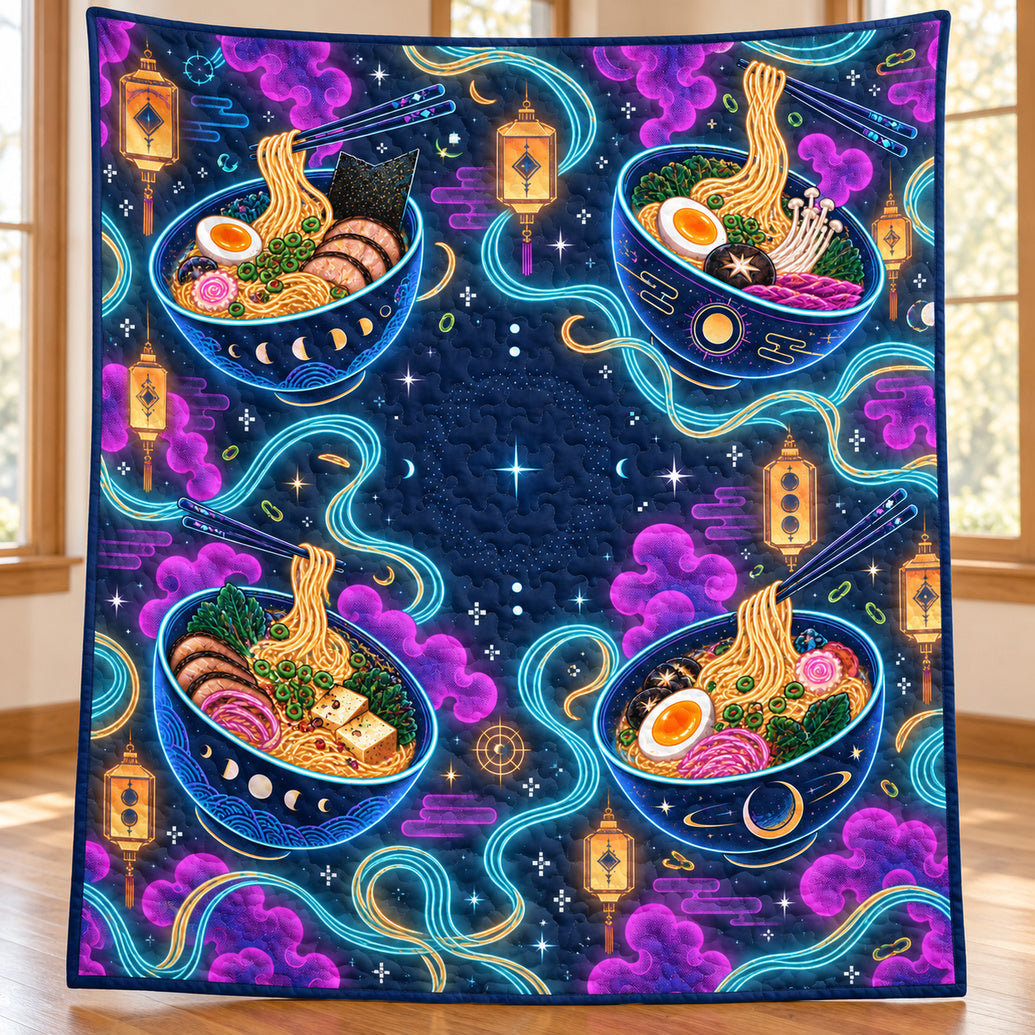 Midnight Noodle Arcade Quilt Blanket