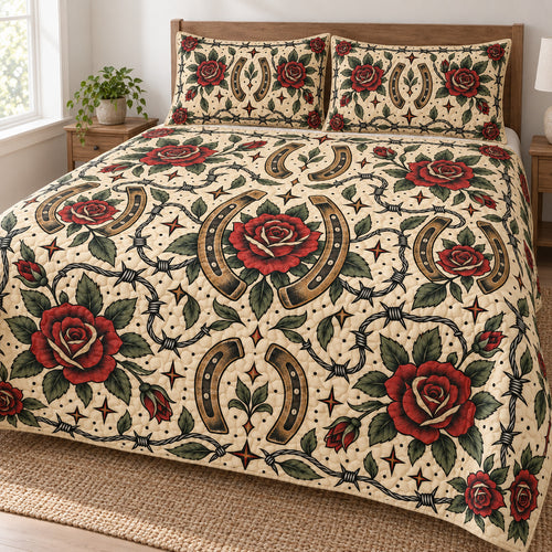 Barbed Rose Lucky Flash Bedding Set