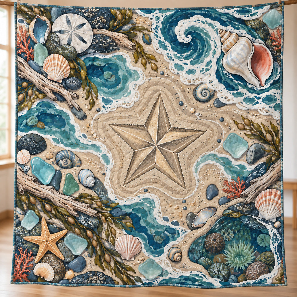 Moonwash Shoreline Charms Quilt Blanket