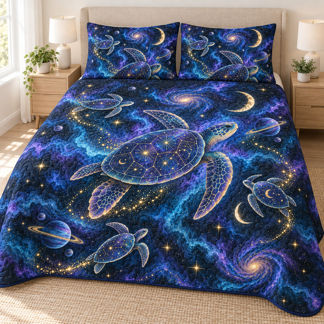 Nebula Navigator Turtles Bedding Set