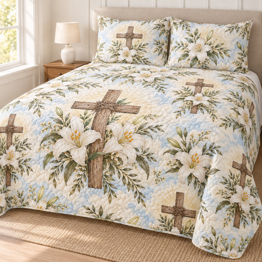 Easter Lily Crosslight Bedroom Bedding Set