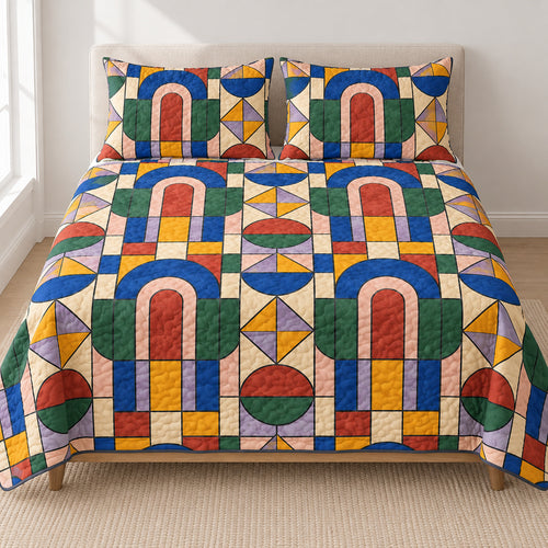 Prismatic Sanctuary Blocks Bedding Set