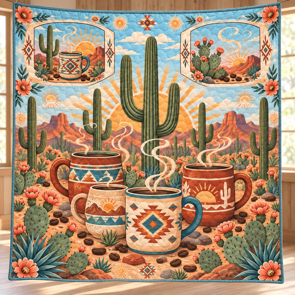 High Desert First Pour Quilt Blanket