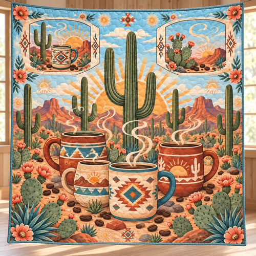 High Desert First Pour Quilt Blanket