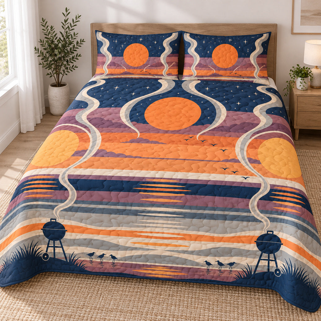 Twilight Smoke Horizon Bedding Set