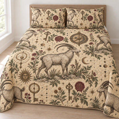 Brass Goat Cabinet Bedding Set