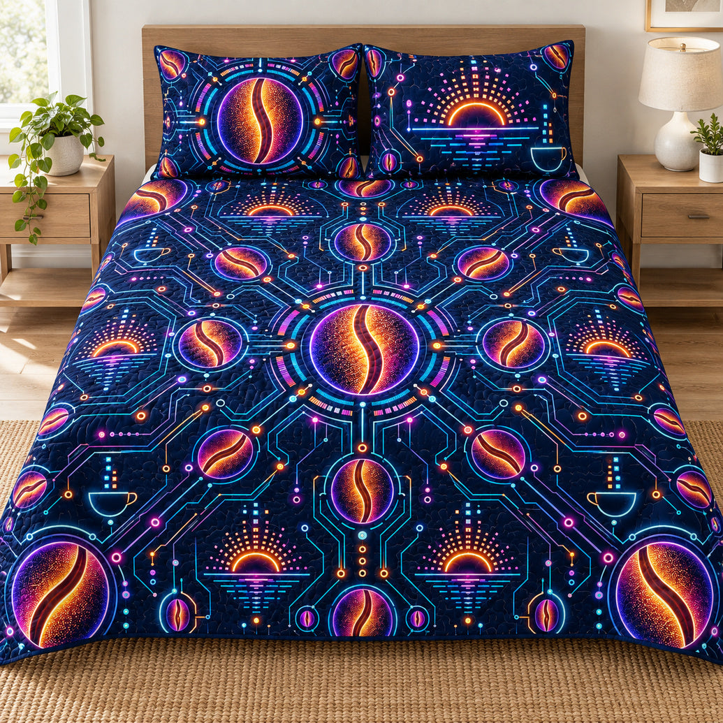 Caffeine Circuit Bloom Bedding Set