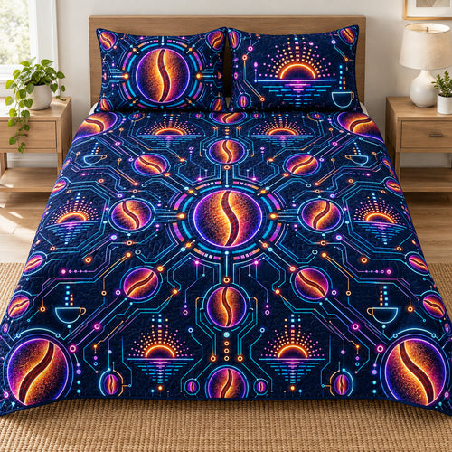 Caffeine Circuit Bloom Bedding Set