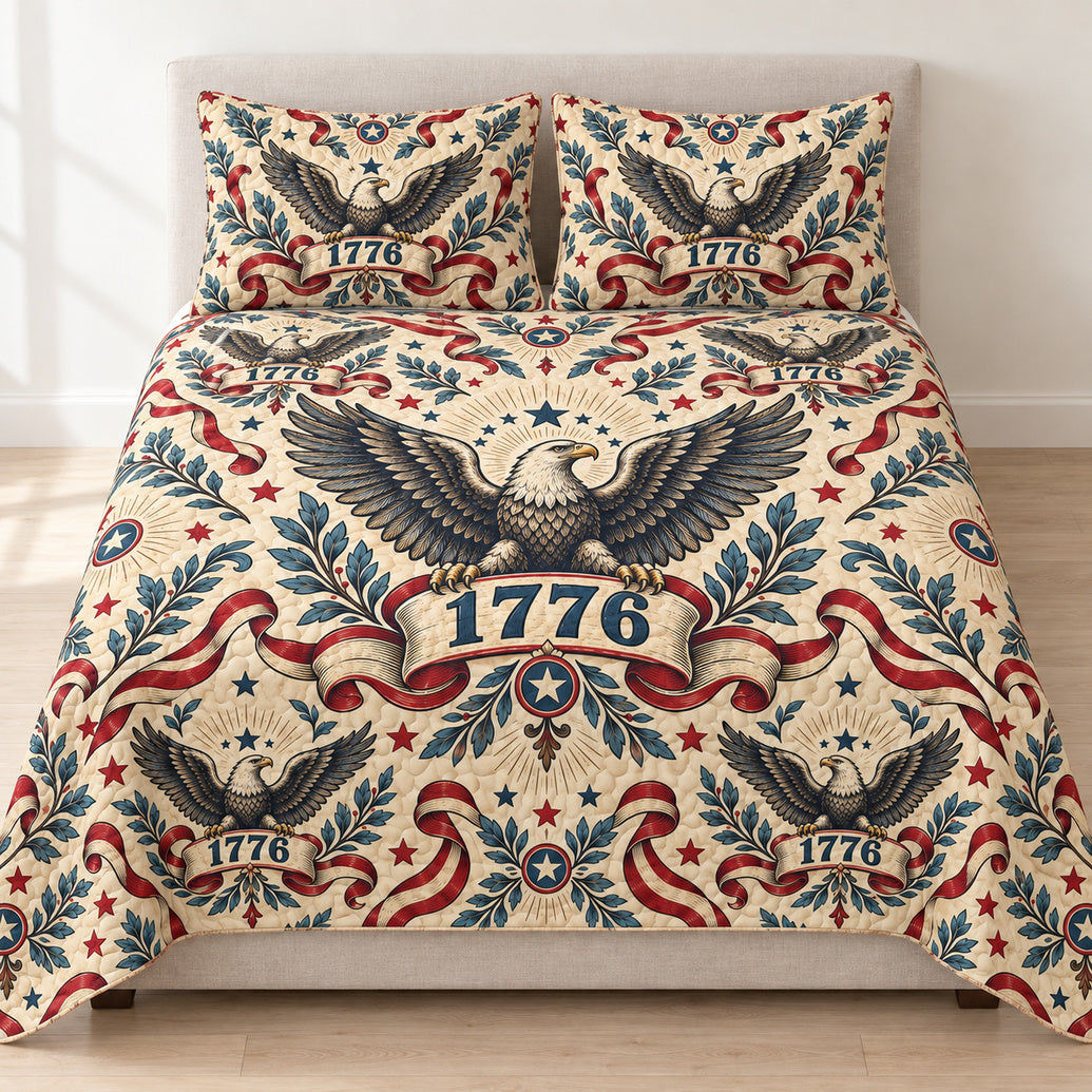 Bicentennial Eagle Banners Bedding Set