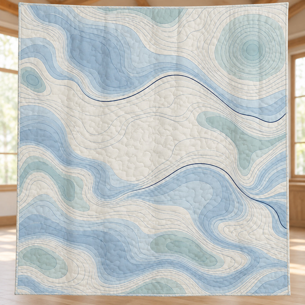 Tide Contour Reserve Quilt Blanket
