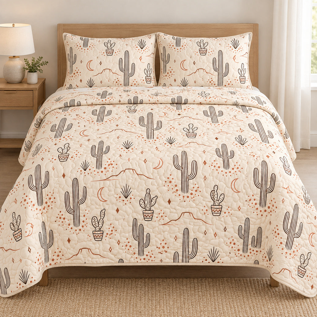Canyon Dot Saguaro Bedding Set