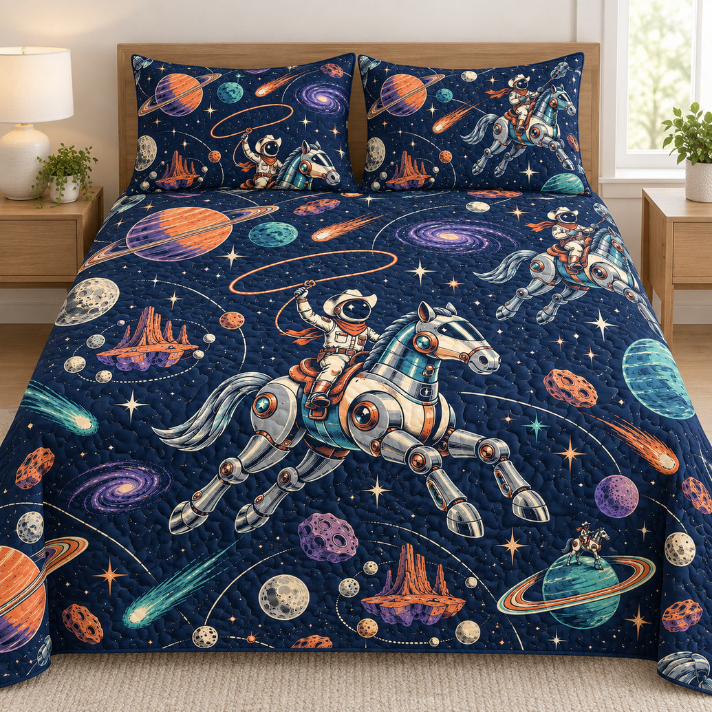 Cosmic Bronco Circuit Bedding Set