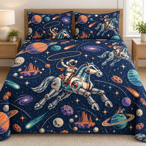 Cosmic Bronco Circuit Bedding Set