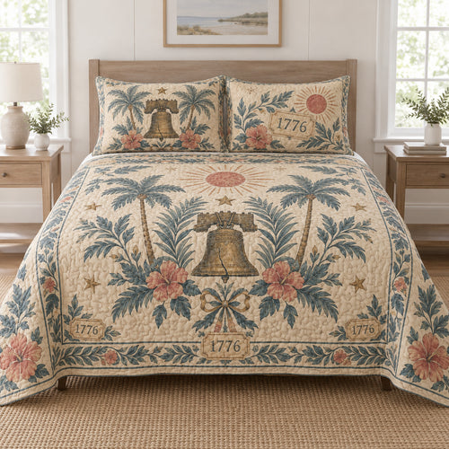 Liberty Bell Palm Almanac Bedding Set