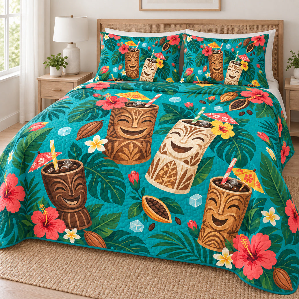 Tiki Cold Cup Carnival Bedding Set