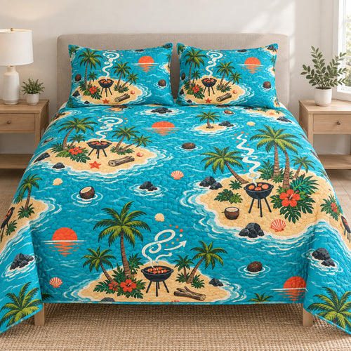 Castaway Signal Grill Bedding Set