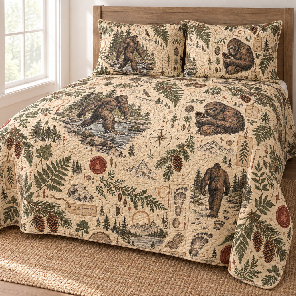 Sepia Sasquatch Field Archive Bedding Set